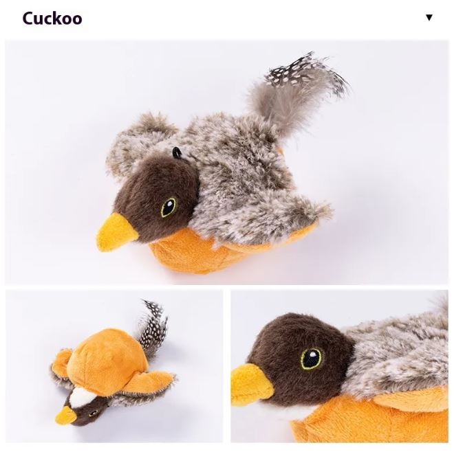 Flapping Bird Cat Toy – Rechargeable Interactive Bird for Indoor Cats